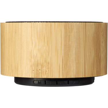 Logotrade Werbegeschenke das Foto: Cosmos Bluetooth® Lautsprecher aus Bambus