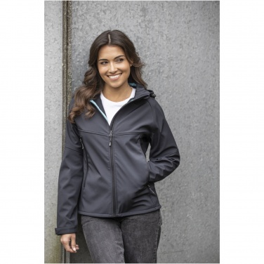 Logotrade Werbeartikel das Foto: Coltan Softshelljacke aus recyceltem Material für Damen