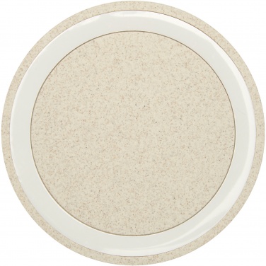 Logotrade Firmengeschenke das Foto: Naka kabelloses 5W Ladepad aus Weizenstroh