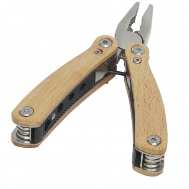 Logotrade Logogeschenke das Foto: Anderson Mittelgroßes Multitool aus Holz mit 12 Funktionen