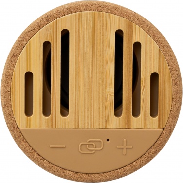 Logotrade Werbeartikel das Foto: Cerris 5W Bluetooth®-Lautsprecher aus Kork