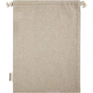 Logotrade Werbegeschenke das Foto: Pheebs 150 g/m² GRS Zuziehbeutel aus Recyclingbaumwolle groß 4 l