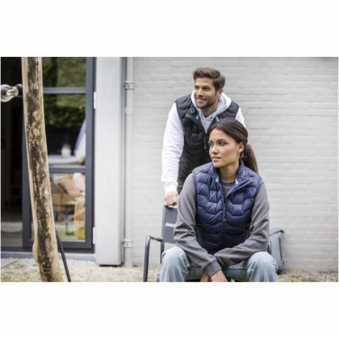 Logotrade Geschäftsgeschenke das Foto: Epidote GRS isolierter Daunen-Bodywarmer aus recyceltem Material für Herren