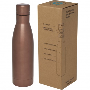 Logotrade werbemittel das Foto: Vasa RCS-zertifizierte Kupfer-Vakuum Isolierflasche aus recyceltem Edelstahl, 500 ml