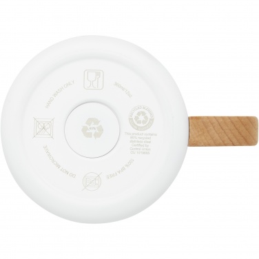 Logotrade Werbeartikel das Foto: Bjorn RCS-zertifizierter Becher aus recyceltem Edelstahl mit Kupfer-Vakuumisolierung, 360 ml