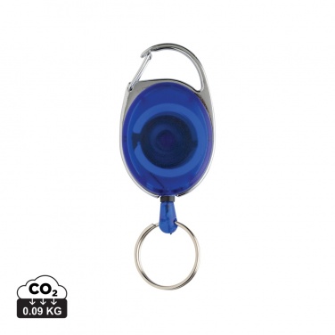 Logotrade Logogeschenke das Foto: Roller-Clip-Schlüsselanhänger aus RCS recyceltem ABS