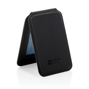 Logotrade Werbegeschenke das Foto: Magstand magnetische Handytasche mit Ständer aus RCS rec. PU