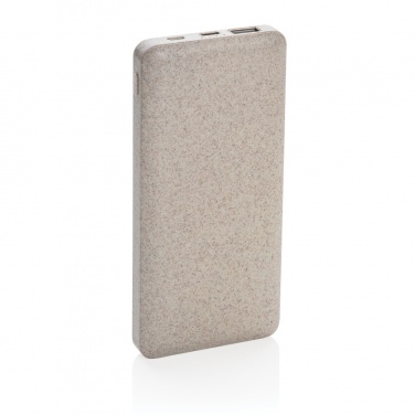 Logotrade Logogeschenke das Foto: 10.000 mAh Weizenstroh Powerbank