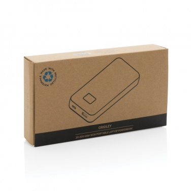 Logotrade Logogeschenke das Foto: Gridley 20.000mAh 65W Laptop Powerbank aus RCS rPlastik