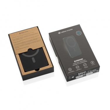 Logotrade Werbeartikel das Foto: Urban Vitamin Burbank 3000mAh Powerbank aus RCS Plastik/Alu