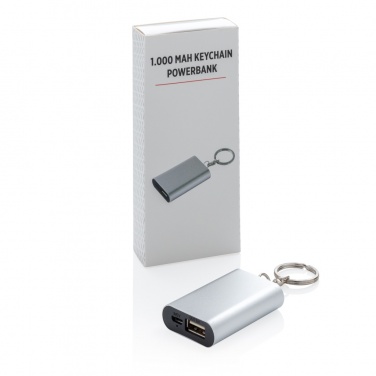Logotrade Geschäftsgeschenke das Foto: 1.000 mAh Schlüsselanhänger Powerbank
