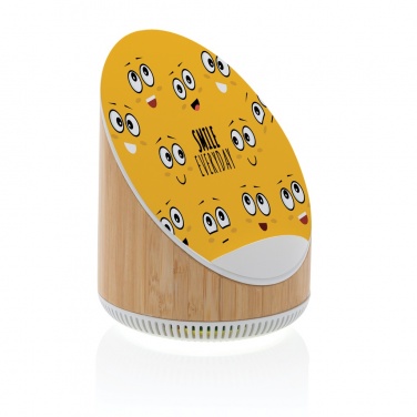 Logotrade werbemittel das Foto: Ovate 5W Bambus Lautsprecher mit 15W WirelessCharger