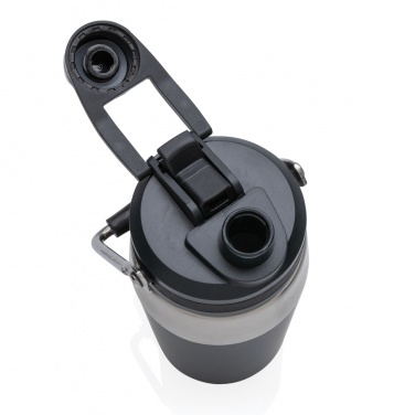 Logotrade Firmengeschenke das Foto: 500ml Vakuum StainlessSteel Flasche mit Dual-Deckel-Funktion
