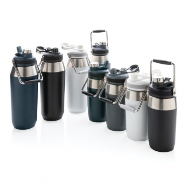 Logotrade Firmengeschenke das Foto: 500ml Vakuum StainlessSteel Flasche mit Dual-Deckel-Funktion