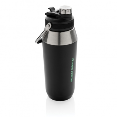 Logotrade Werbeartikel das Foto: 1L Vakuum StainlessSteel Flasche mit Dual-Deckel-Funktion