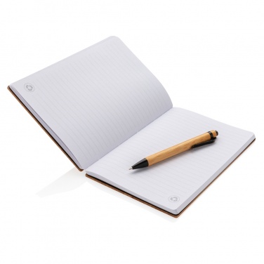 Logotrade Firmengeschenke das Foto: A5 Bambus Notizbuch & Stift