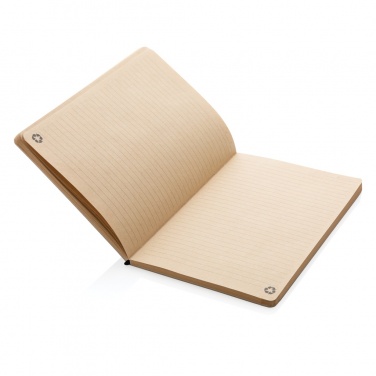 Logotrade Geschäftsgeschenke das Foto: A5 Kork & Kraft Notizbuch