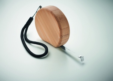 Logotrade werbemittel das Foto: Maßband Bambus 2m