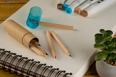 Logotrade Geschäftsgeschenke das Foto: Holzmalstifte BECKY