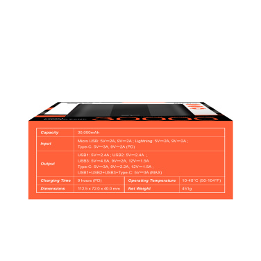 Logotrade Firmengeschenke das Foto: POWERBANK SILIKON POWER QX55 30000 MAH