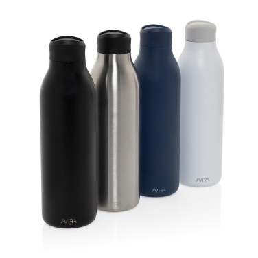 Logotrade werbemittel das Foto: Avira Alok 600ml Wasserflasche aus RCS rec. 360 Stahl
