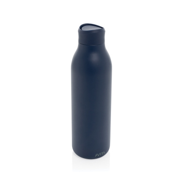 Logotrade Werbeartikel das Foto: Avira Alok 600ml Wasserflasche aus RCS rec. 360 Stahl