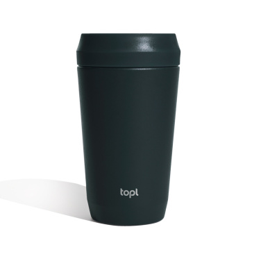 Logotrade Werbeartikel das Foto: Topl-Trinkbecher aus rec. Stahl mit 360-Grad-Deckel 354ml