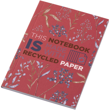 Logotrade Werbeartikel das Foto: Novella Austen A6 Softcover Notizbuch aus Recyclingmaterial – 50 Blatt