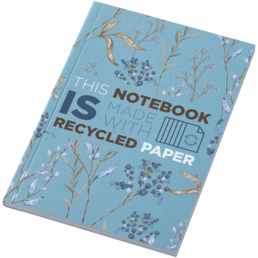 Logotrade Werbegeschenke das Foto: Novella Austen A6 Softcover Notizbuch aus Recyclingmaterial – 50 Blatt