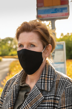 Logotrade Werbeartikel das Foto: Wiederverwendbare 2-lagige Baumwoll-Gesichtsmaske