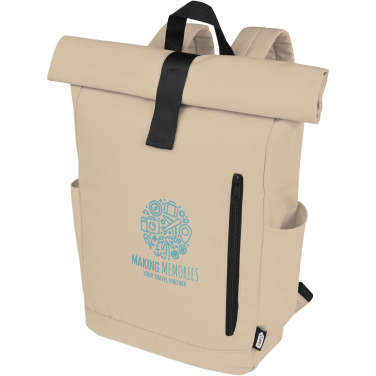 Logotrade Firmengeschenke das Foto: Byron 15,6" GRS RPET Roll-Top Rucksack 18 L