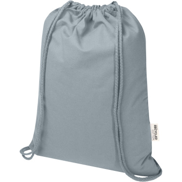 Logotrade Geschäftsgeschenke das Foto: Oregon Blend 140 g/m² GRS-recycelter Turnbeutel 5 L