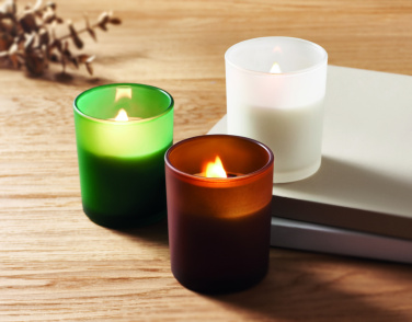 Logotrade Werbegeschenke das Foto: Kerze aus Pflanzenwachs 80 g
