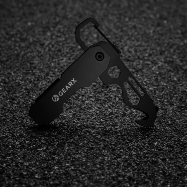 Logotrade Werbegeschenke das Foto: Gear X faltbares EDC-Werkzeug mit Karabinerhaken
