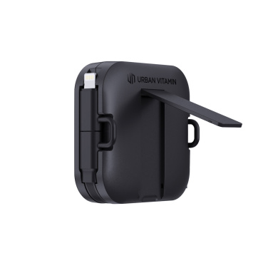 Logotrade Logogeschenke das Foto: Urban Vitamin San Jose 100W-Halter mit einziehbarem Kabel