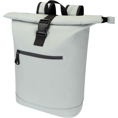 Logotrade Firmengeschenke das Foto: Resi Plus 15" GRS-recycelter Rolltop Rucksack 18 L