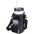 Trip Aware™ Recycelte Reisetasche für Flaschen 2 L, Tiefschwarz