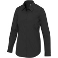 Carnelian Popeline Bluse, Tiefschwarz