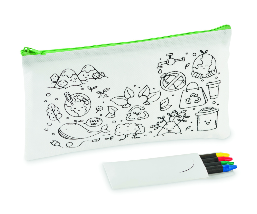 Logotrade Geschäftsgeschenke das Foto: Schlampermäppchen mit Stiften