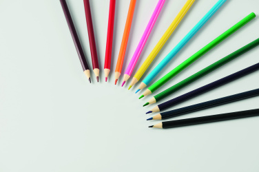 Logotrade Firmengeschenke das Foto: Malset mit 12 Buntstiften