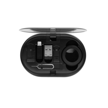 Logotrade Geschäftsgeschenke das Foto: Chargevix Multifunktionales 60W-Lade-Set aus RCS rPlastic