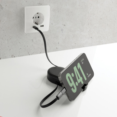 Logotrade Geschäftsgeschenke das Foto: Chargevix Multifunktionales 60W-Lade-Set aus RCS rPlastic