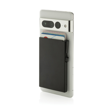 Logotrade Werbegeschenke das Foto: Magnetischer RFID-Kartenhalter aus Aluminium für Smartphones
