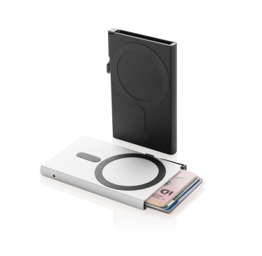 Logotrade Werbeartikel das Foto: Magnetischer RFID-Kartenhalter aus Aluminium für Smartphones