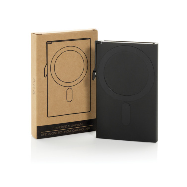 Logotrade Geschäftsgeschenke das Foto: Magnetischer RFID-Kartenhalter aus Aluminium für Smartphones