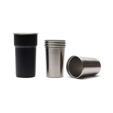 Logotrade Werbegeschenke das Foto: VINGA Parks Becher aus RCS Stainles Steel, 4 Stück, 250ml
