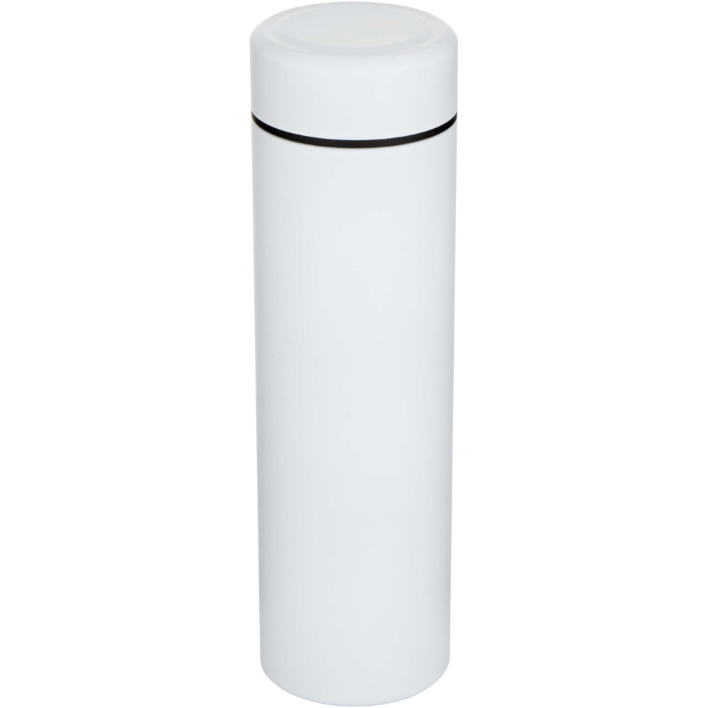 Logotrade Logogeschenke das Foto: Taylor 450 ml Doppelwand Isolierflasche aus Edelstahl mit Teesieb