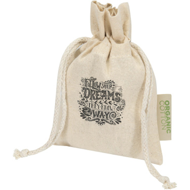 Logotrade Firmengeschenke das Foto: Odisha 140 g/m² OCS Bio-Geschenktasche – 15 × 10 cm