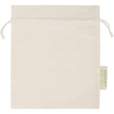 Logotrade Werbegeschenke das Foto: Odisha 140 g/m² OCS Bio-Geschenktasche – 30 × 25 cm