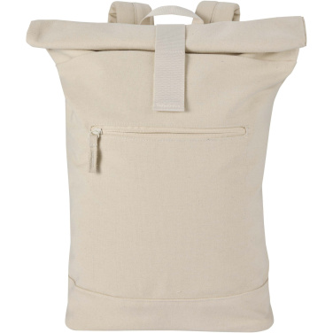Logotrade Firmengeschenke das Foto: Recanvas 14” GRS recycelter Rolltop-Rucksack 16L